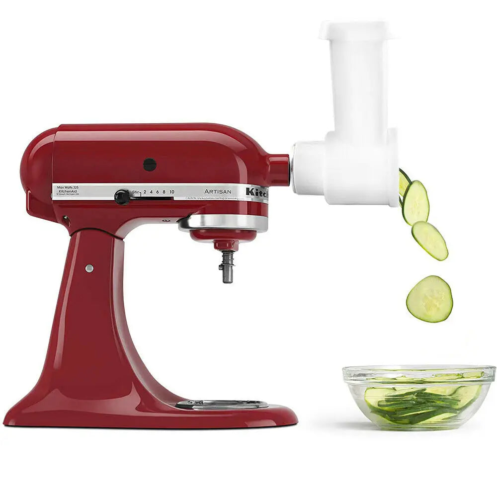 3-In-1 Stainless Steel Slicer/Shredder Attachment For KitchenAid Stand Mixer, Salad Machine Vegetable Slicer Maker Shredder Accessories
