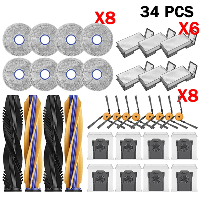 Dreame X50s Ultra Robot Vacuum Cleaner Accessories Main Side Brush HEPA Filter Mop Cloths Dust Bag Spare Parts