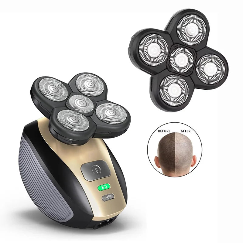 5 Blade Rotating Head for Head Shaver 5D Men's Electric Shaver Replacement Heads Razor Blade Head Electric Beard Shaver