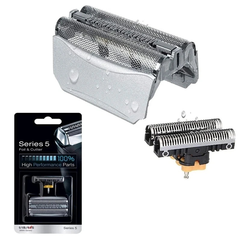 51S Replacement Head Foil & Cutter Compatible with Braun 510, 530, 540, 550, 550s-3, 550s-4, 550cc, 550cc-4, 560, 560s-3, 560s-4, 565cc