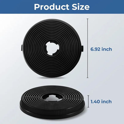 2 PCS 135mm135mm18mm Activated Carbon Filters, Home Kitchen Range Hood Replacement Appliance Parts