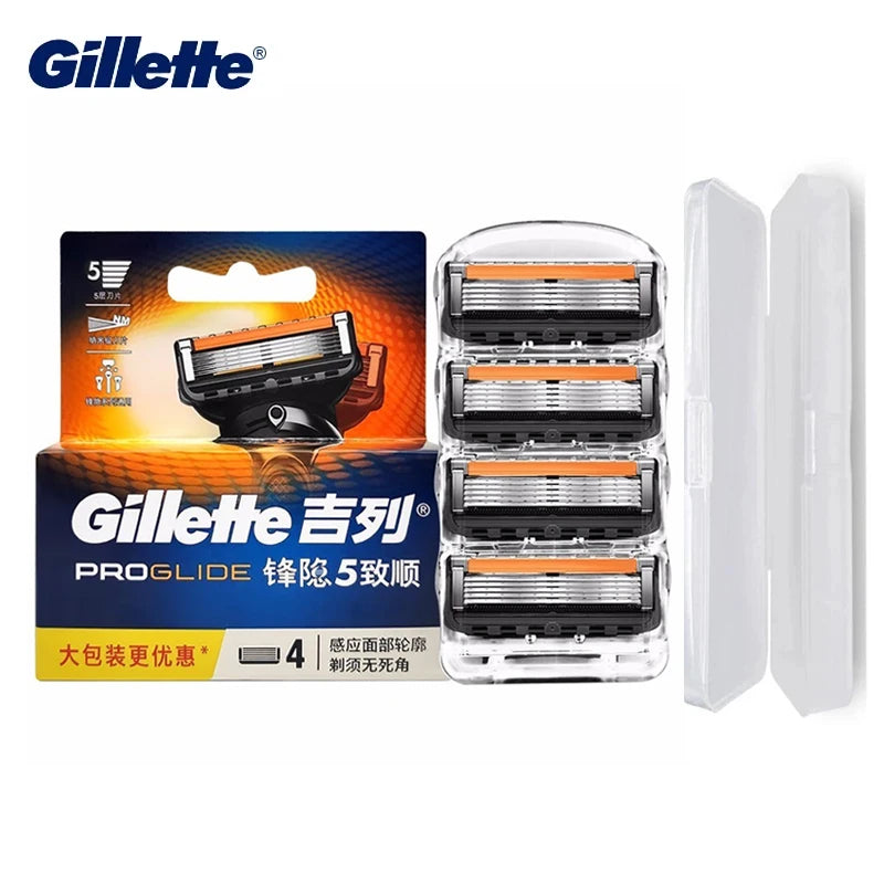 Gillette Proglide Blade 5 Layers Manual Safty Razor Blades Brand Shave Facial Beard Shaver Blades Men's Shaving Machine