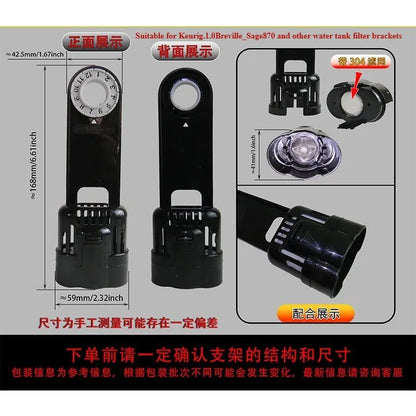 Compatible with Coffee Machine Water Tank Filter Bracket Ninja KeurigK200 K 2.0 1.0 Breville Source