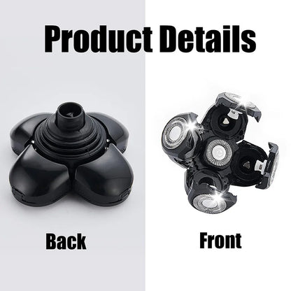 5 Blade Rotating Head for Head Shaver 5D Men's Electric Shaver Replacement Heads Razor Blade Head Electric Beard Shaver