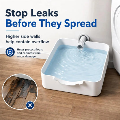 Washing Machine Drain Tray Drain Funnel Water Catch Tray Drainage Tray Washer Filter Cleaning Water Collector Prevent