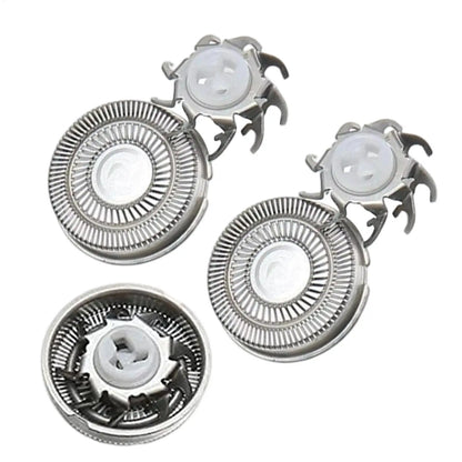 Electric Shaver Replacement Heads 3 Pieces Triangular Base Men Electric Shaver Replace Heads for Father Husband Boyfriend