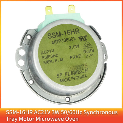 Motor SSM-16HR AC21V 3W 50/60Hz Micro Turntable Synchronous Tray Microwave Oven Accessories Spares Part Core Coupling Clutch