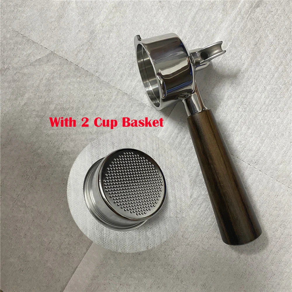 51mm Double Mouthed Coffee Portafilter For Homix/Gypas/Hibrew h11/Oster/Phico Coffee Machine Stainless Steel Coffee Handle
