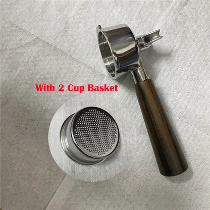 51mm Double Mouthed Coffee Portafilter For Homix/Gypas/Hibrew h11/Oster/Phico Coffee Machine Stainless Steel Coffee Handle