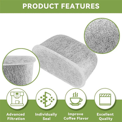 6/12pcs Charcoal Water Filters for NINJA Luxe Cafe ES601 ES655 ES701 Coffee Machines Charcoal Water FilterS Coffee Accessories