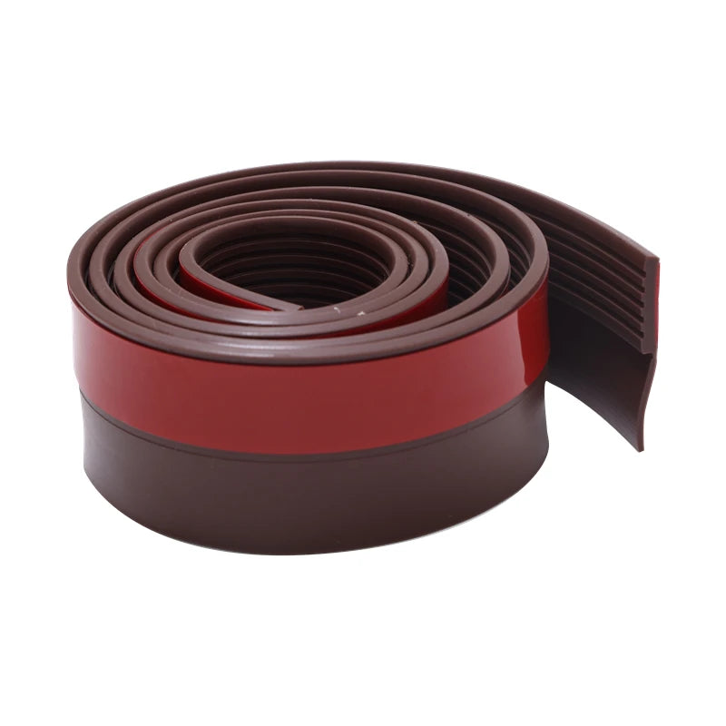 Door Bottom Seal Strip Self-Adhesive Silicone Weather Stripping Under Door Draft Stopper Windproof Soundproof Dustproof Gap Seal