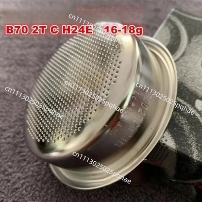 Apply To Italy IMS B70 2TCH24E Coffee Machine Handle Filter 16-18g Slotless Version Double Powder Bowl