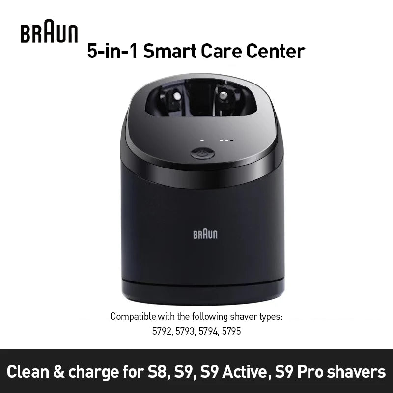 Braun ShaverCare Cleaning Stations Smart Clean Center For Braun Shaver 4 Models to Choose(Without Shaver))