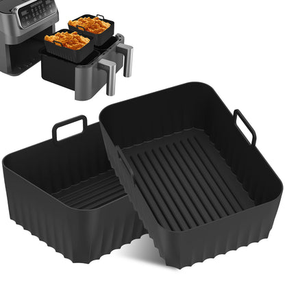 Reusable Silicone Air Fryer Basket Liner Non-Stick Heatproof Air Frying Pan Oven Baking Tray Kitchen Air Fryer Silicone Liner