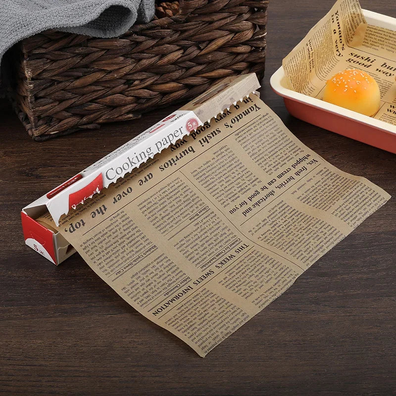 5M*30cm Parchment Paper Baking Tools Grease Paper Bread Sandwich Burger Fries Wrappers Cookie Oilpaper
