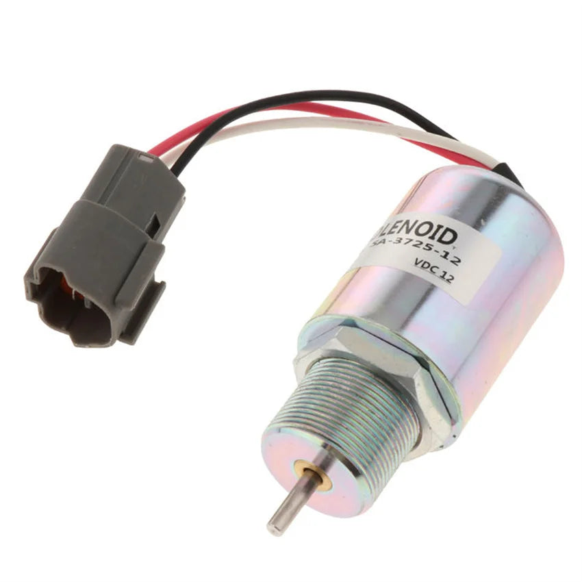 12v Engine Fuel Stop Solenoid PJ7415748 for Volvo EC13 EC15 EC15B EC20 EC20B EC25 EC30 EC35 EC45 Excavator