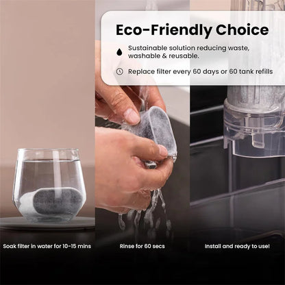 6/12pcs Charcoal Water Filters for NINJA Luxe Cafe ES601 ES655 ES701 Coffee Machines Charcoal Water FilterS Coffee Accessories