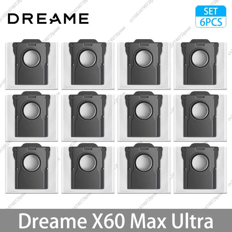 Dreame X60 Max Ultra Accessories Main Side Brush HEPA Filter Mop Cloths Dust Bag Vacuum Cleaner Replacement Spare Parts
