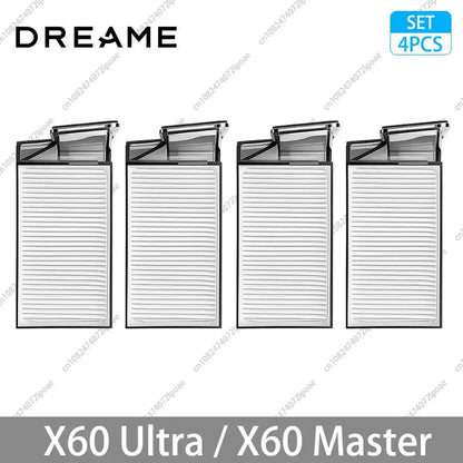 Dreame X60 Ultra / X60 Master Accessories Main Side Brush HEPA Filter Mop Cloths Dust Bag Vacuum Cleaner Replacement Spare Parts