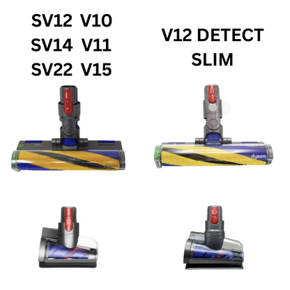 For Dyson vacuum cleaner floor brush roller brush and soft bristle brush heads for the V15 V10 Slim and V12 series roller brush