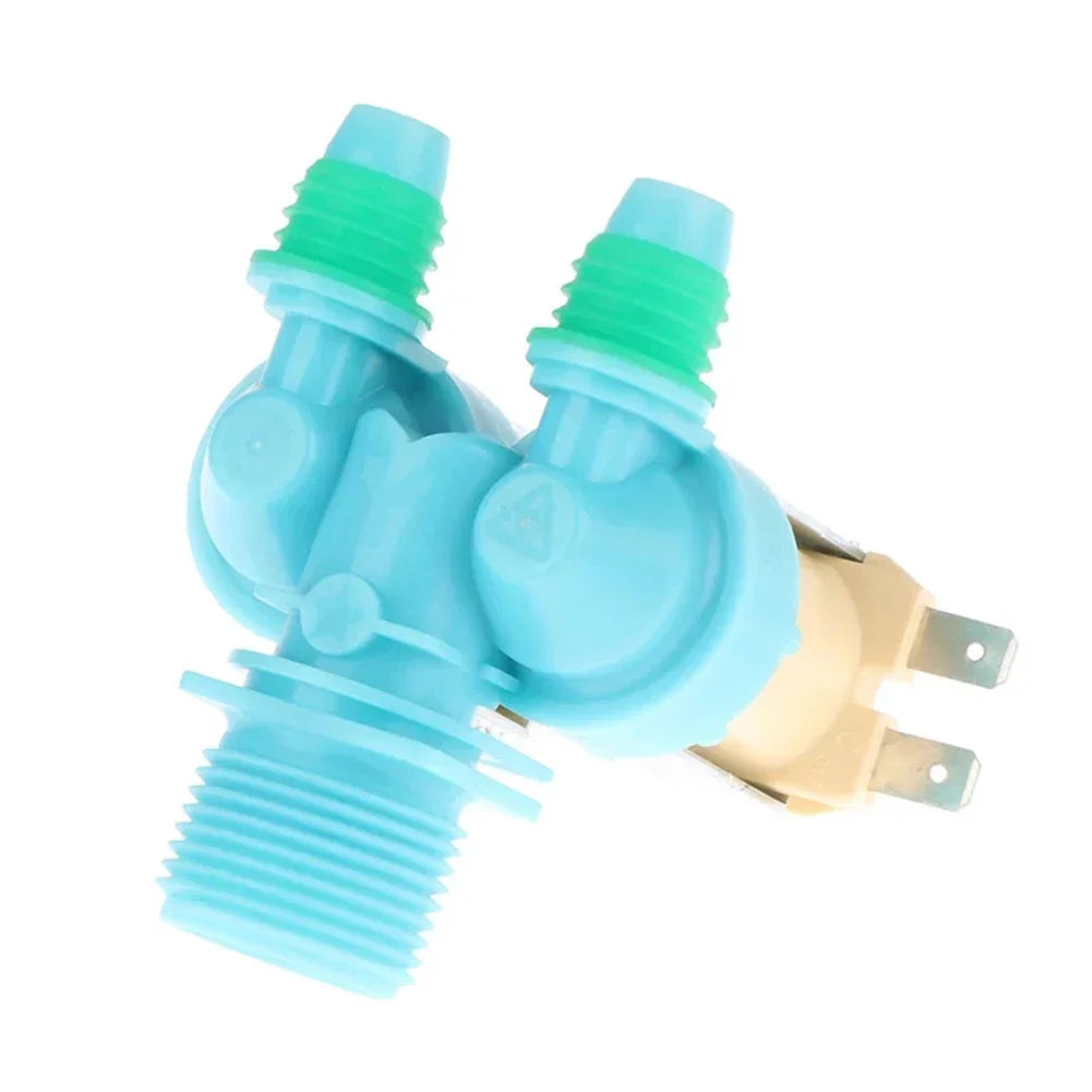 Washing Machine Water Inlet Solenoid Valve Dual-Head Design Compatible with Samsung Washing Machine Parts DC62-00311C 220/240V 50/60Hz