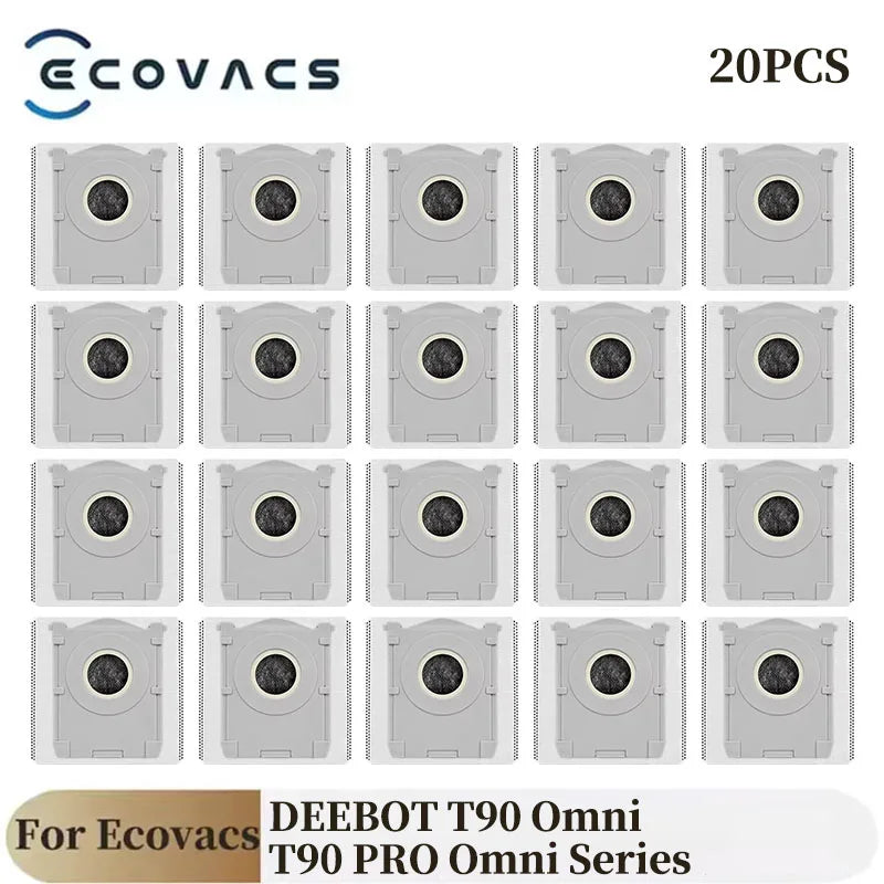 For ECOVACS DEEBOT T90 Omni / T90 PRO Omni Series Robot Vacuum Cleaners Main Brush Mop Cloth Dust Bag Side Brush Filter Parts