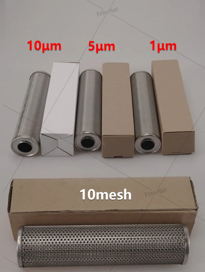 20 x 2.5 Inch Stainless Steel Filter Cartridge 304 Washable Sediment Mesh Water Filter 1- for 20 Inch Housing