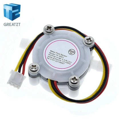 GREATZT 1/2PCS Hot Water Coffee Flow Sensor Switch Meter Flowmeter Counter 0.3-6L/min YF-S401