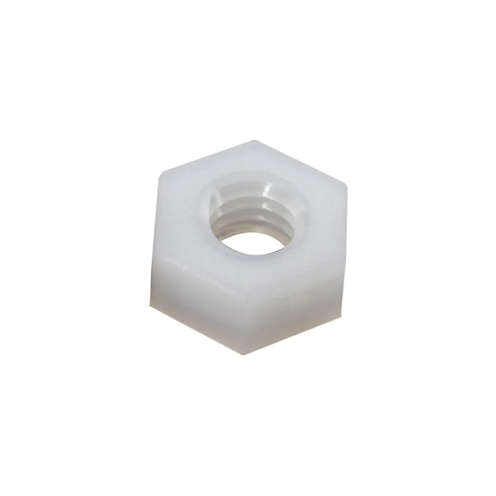 White or Black Nylon Hex Nut Hexagon Plastic Nuts Metric Thread Suit For Screws Bolts 10-50pcs M2-M20 for Elctricity Insulation