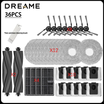 For MOVA P70 Pro Ultra Robot Vacuum Cleaner Accessories:Main Side Brush Mop Cloth Filter Dust Bag Parts Spare.