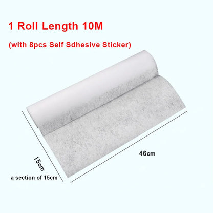 46cm*5/10M Range Hood Filter Paper Disposable Non-woven Oil-proof Cotton Filter Paper Compatible with Extractor Hoods