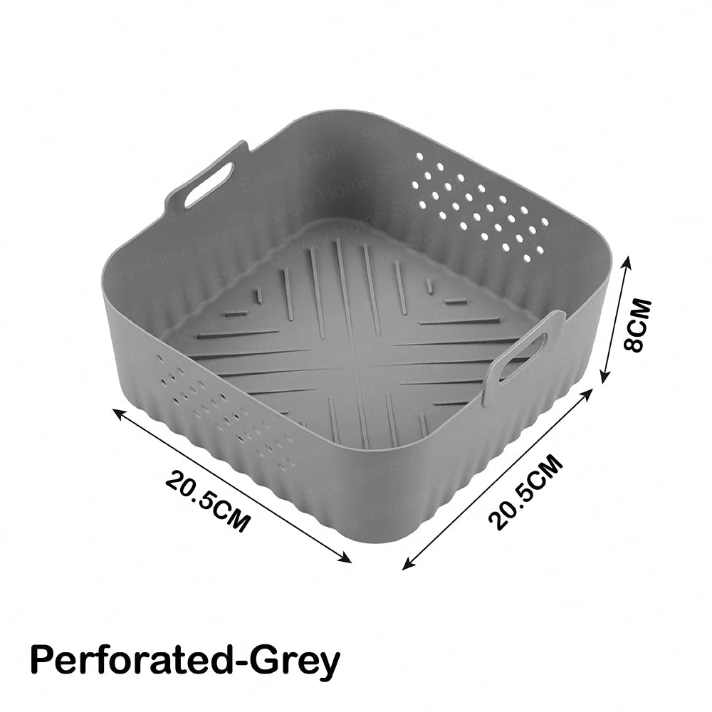 8.86IN/20CM Air Fryer Silicone Liners for Ninja AF140/AF14/ AF180/AF181 Non-Stick Airfryer Baking Tray for Philips HD9270 Basket