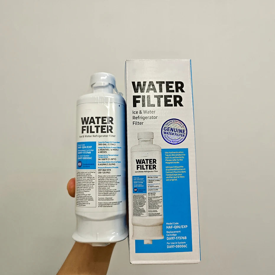 Replacement Refrigerator Water Filter Compatible with Samsung DA97-17376B / DA97-08006C / RF28R7351SG / RF23M8070SR — 4 Pack