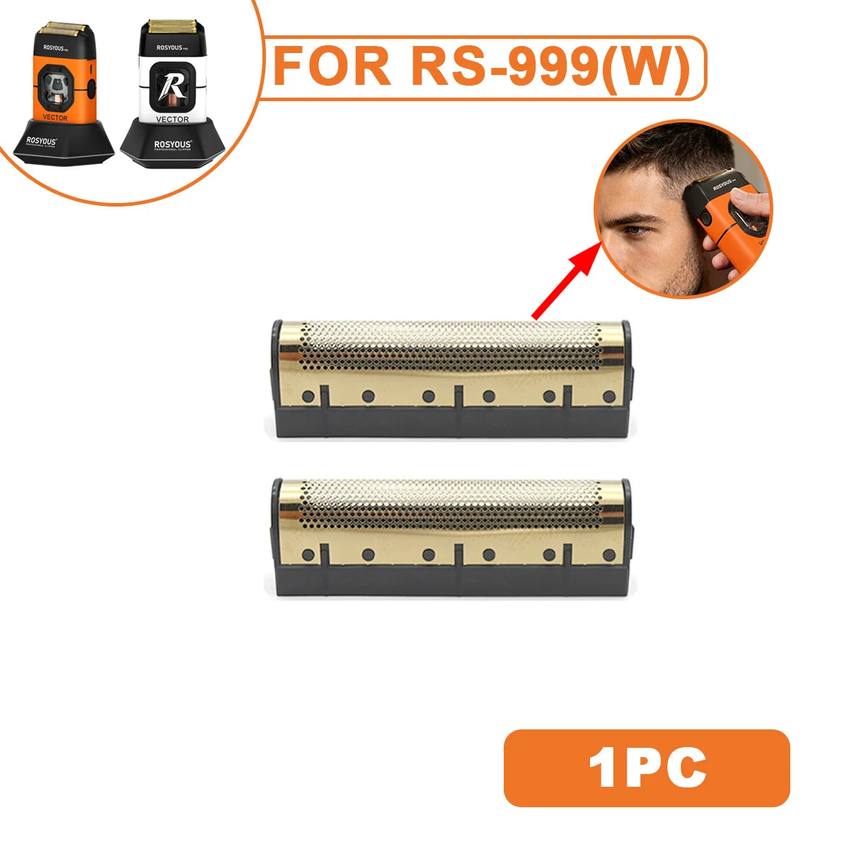 For ROSYOUS RS-999 Quality Replacement Double Foiled Blade Net Electric Shaver Repair Accessories Wholesales