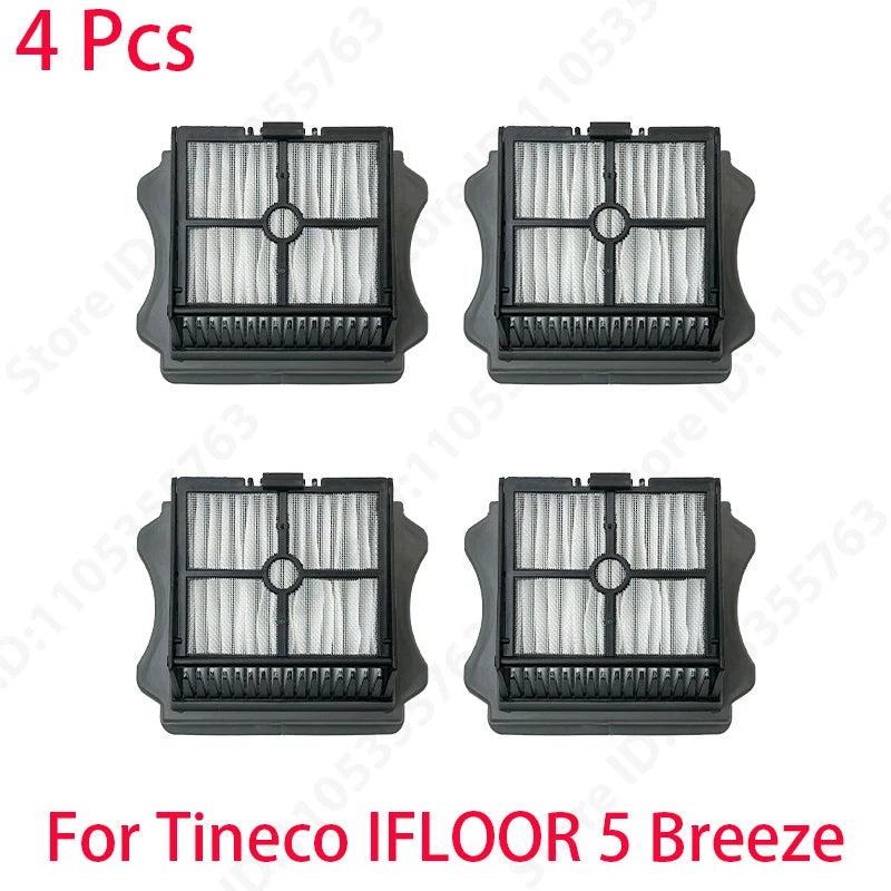 For Tineco IFLOOR 5 Breeze Complete Wet/Dry All-in-One Vacuum Cleaner Spare Parts Brush Roller and HEPA Filter Replacement Acces