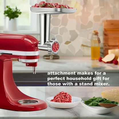 A60P Meat Grinder Attachment for Stand Mixer Stainless Steel Meat Grinder Accessory Knife Net Blade Combination