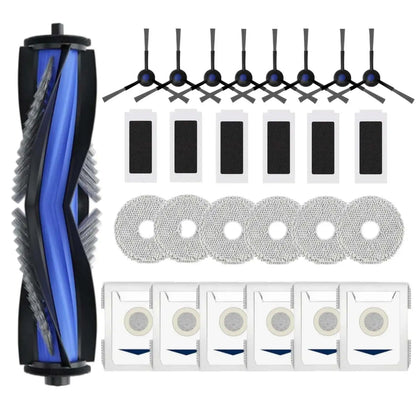 For Ecovacs Deebot T30 PRO OMNI/T30 OMNI/T30 MAX, Yeedi M12 Pro+/Ultra Plus Main Roller Side Brush Filter Dust Bag Mop Cloth