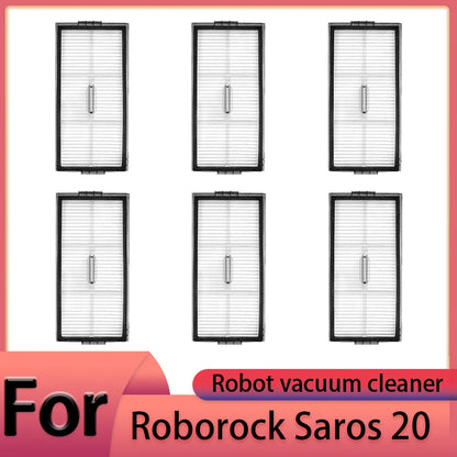 Compatible with Roborock Saros 20 Robot Vacuum Cleaner Accessories Main Brush Side Brush HEPA Filter Mop Cloths Dust Bag Spare Parts