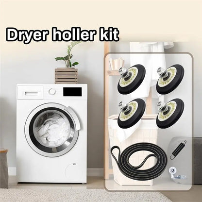 ESSENTIALS Dryer Roller Kit Compatible with Kenmore Dryers- Includes Drum Roller Assembly, Belt& Idler Pulley Repair Replacement Parts