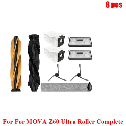 Accessories For MOVA Z60 Ultra Roller Complete/ Z60 Ultra Roller SA/ Trouver Z60 Ultra Parts Main Side Brush Mop Dust Bag Filter