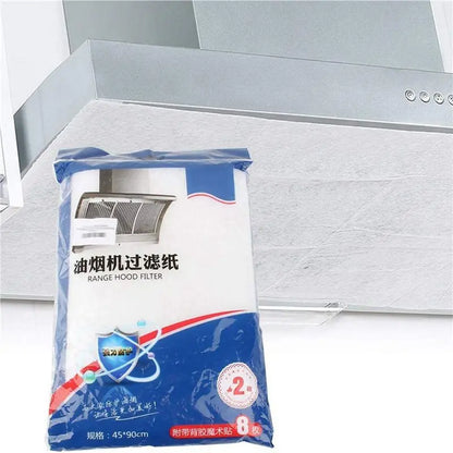 ABGE-40PCS Range Hood Grease Filter Oil-Proof Filter Oil-Proof Sticker Oil-Absorbing Paper Range Hood Kitchen Appliance