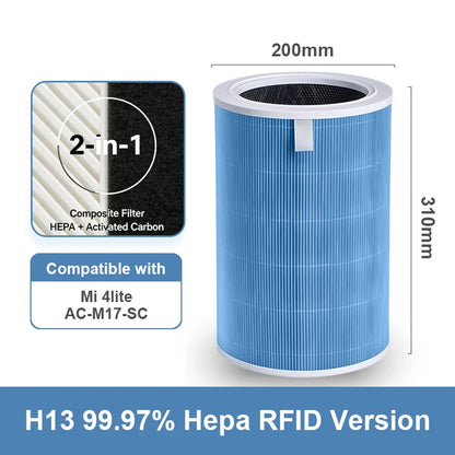 PM2.5 Filter 4 Lite Activated Carbon Filter 4 Lite for Air Purifier 4 Lite Replacement 4 Lite Filter M17-FLP-GL (BHR5272GL)