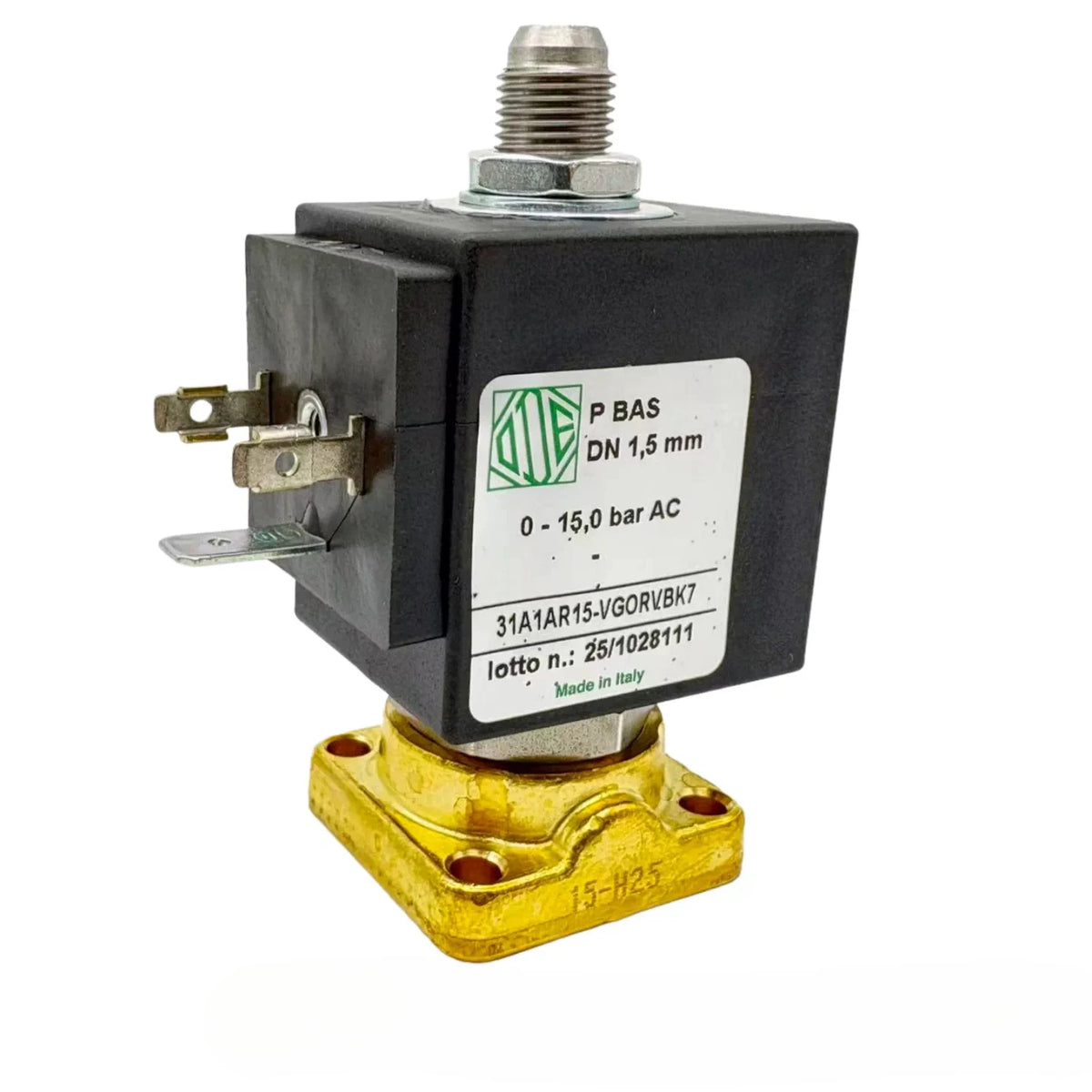 Coffee machine brewing head solenoid valve coil valve core spring
