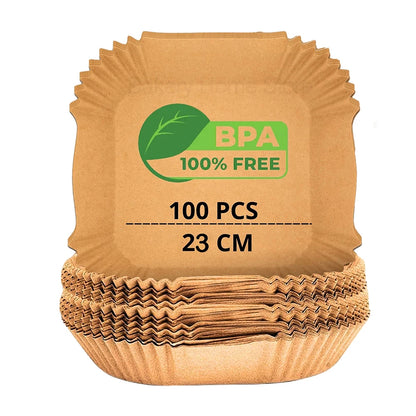 Disposable Air Fryer Baking Parchment Liners Perforated Parchment Paper for Cosori Ninja Air Fryer Accessories Steamer Oven