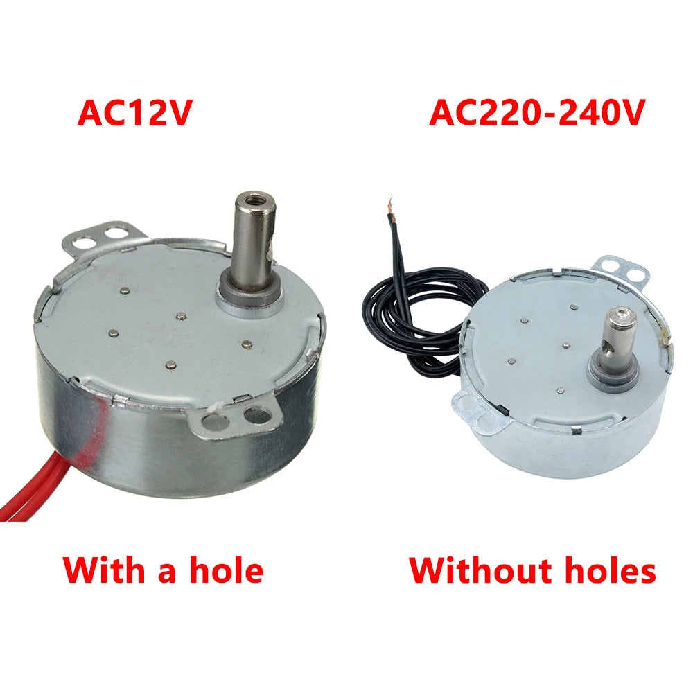 Stable Synchronous Motor 5-6 R/min Pro TYC-50 AC 220V 12V 50/60Hz Torque 4KGF.CM 4W CW/CCW Microwave Turntable for Electric Fan