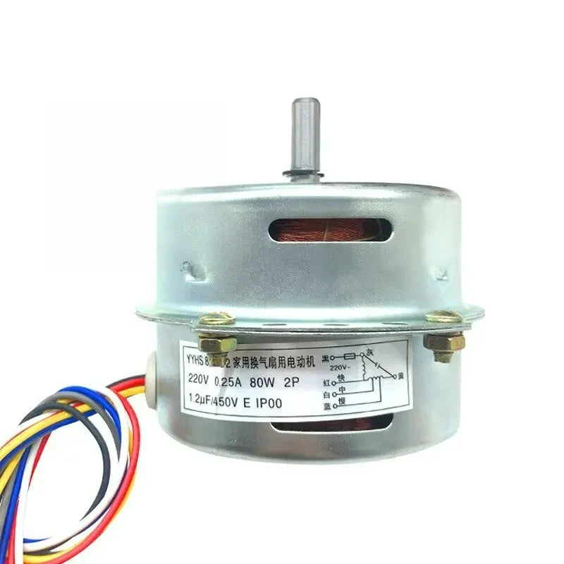 6-wire cooling fan motor, accessory, 80W motor, clockwise rotation tower motor, air conditioning motor