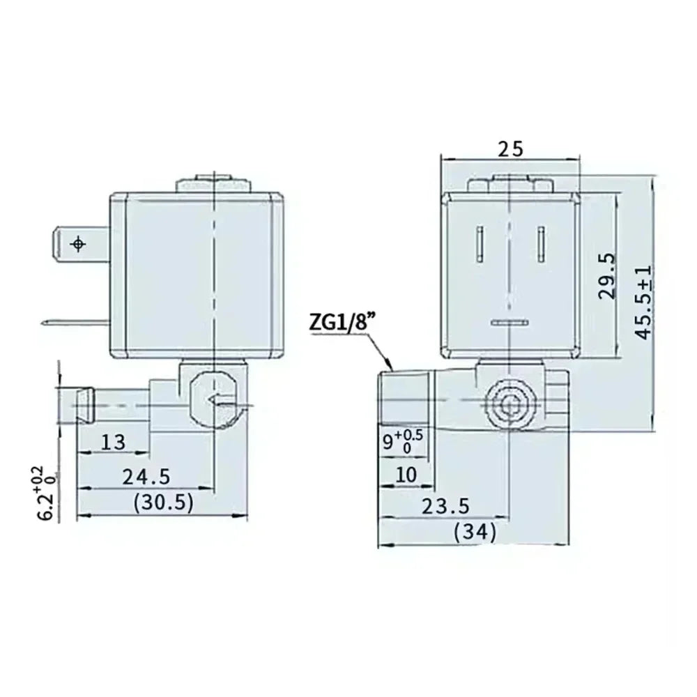 230V JYZ-4P Jiayin Normally Closed Solenoid Valve Water Valve Ironing Machine Iron Control Valve Accessories Pressure Increasing