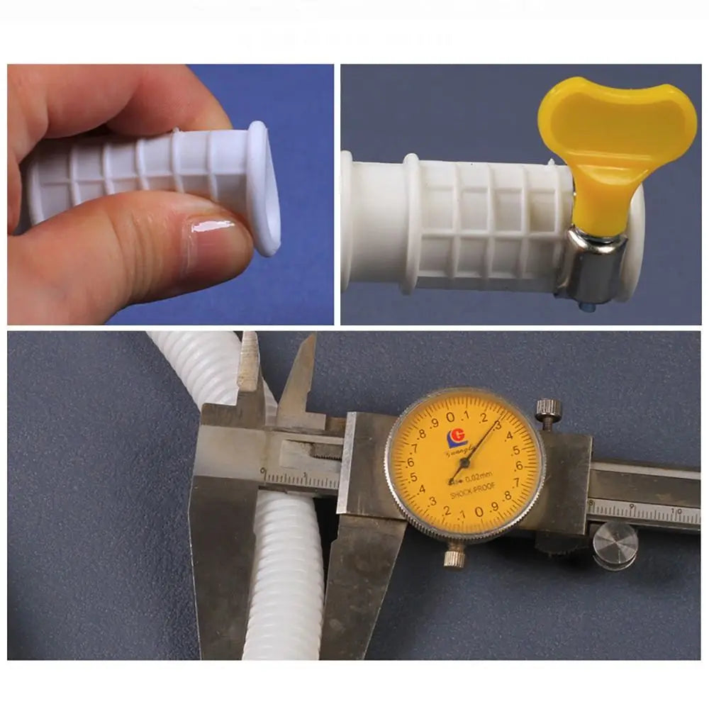 Washing Machine Dishwasher Drain Hose Pipe Waste Water Outlet Expel Soft Tube White PP Plumbing Stretchable Flexible Hose