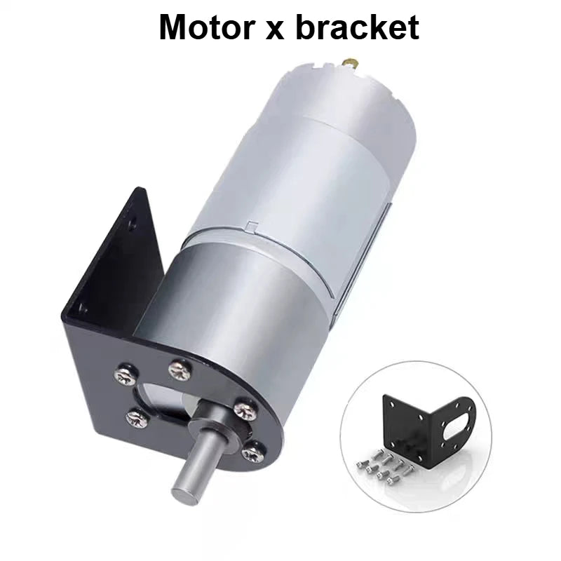 JGB37-555 Micro DC Speed Motor 12V/24V Gear Low Speed Motor Can Reverse Rotation