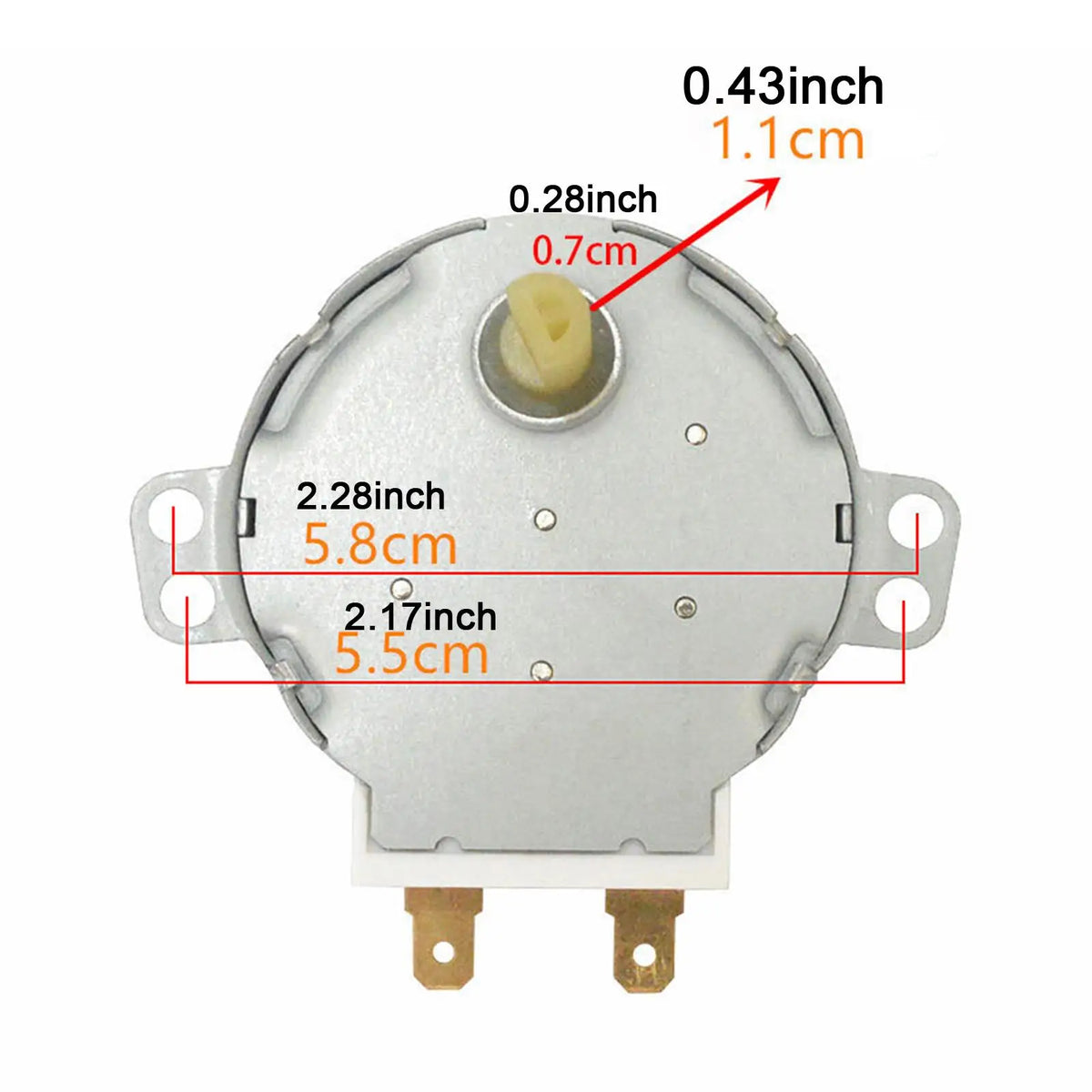 Microwave Oven Turntable Motor Replacement Metal Synchronous Motor for Kitchen Appliance Fix